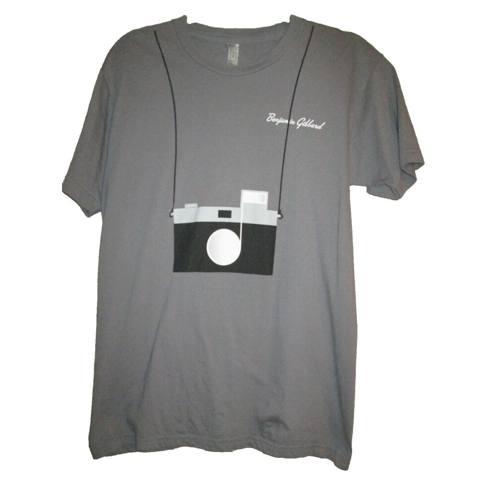 Benjamin Gibbard Women's Medium T-shirt Photography Camera American Apparel Tee